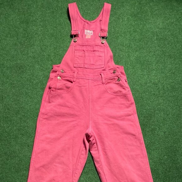 Vintage Women’s Moda Int’l Denim Overalls Pink XSmall - Picture 1 of 6